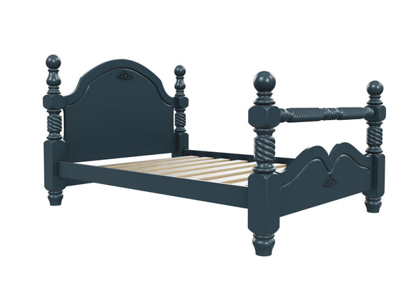 Illington Wooden Bed Frame Finished in Painted Hague Blue