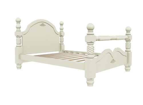 Illington Wooden Bed Frame Finished in Painted Cream