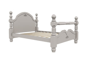 Illington Wooden Bed Frame Finished in Painted Dovetail Grey