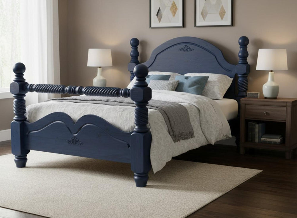 Illington Bed in Nancy's Blushes Pink Finish