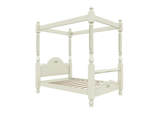 Illington 4 Poster Wooden Bed Finished in Painted Cream