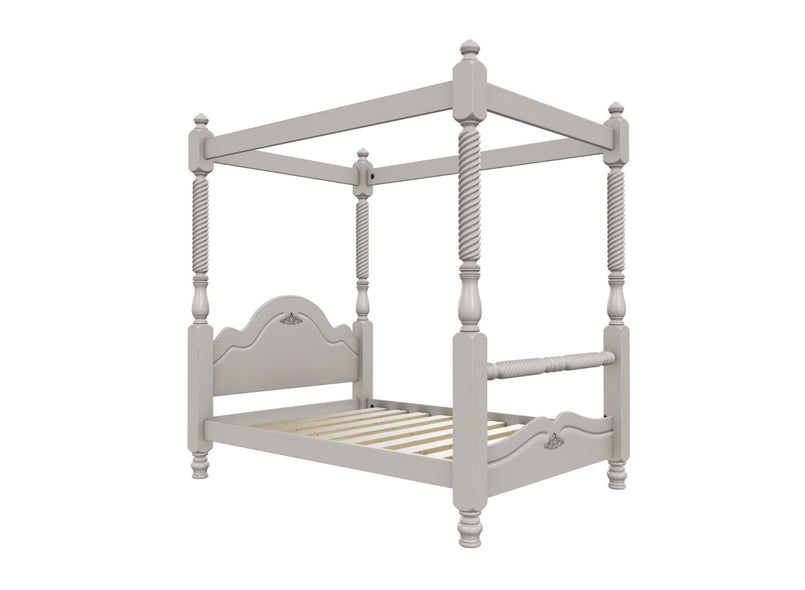 Illington 4 Poster Wooden Bed Finished in Painted Grey