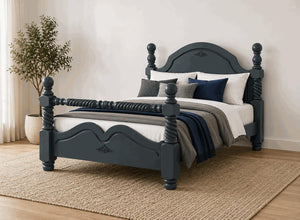 Illington Painted Wooden Bed