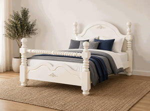 Illington Painted Wooden Bed