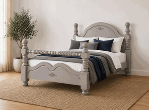 Illington Painted Wooden Bed