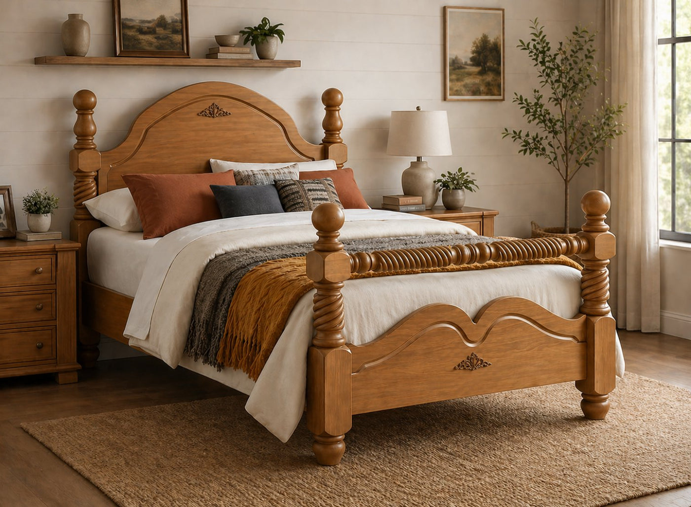 Illington Wooden Bed Frame