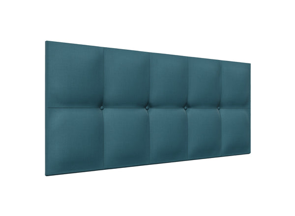 Inidigo Strutted Headboard Finished in Moda Cobalt Blue