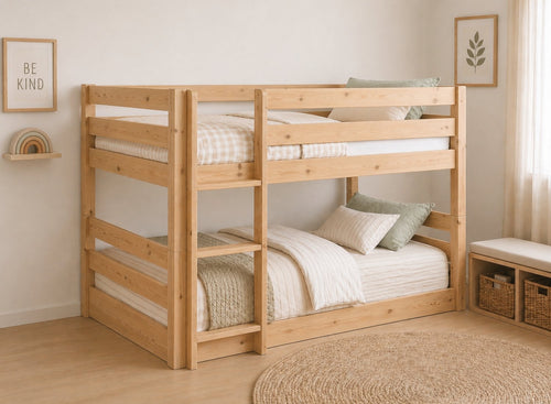 Keswick Antique Floor Bunk Bed, Left Hand Side Ladder