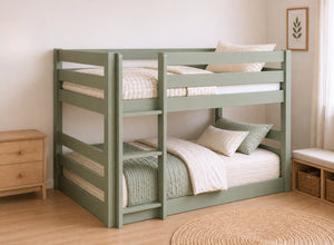 Keswick Green Floor Bunk Bed, Left-Hand Side Ladder