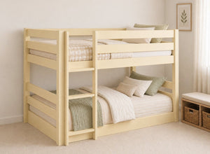 Keswick Yellow Floor Bunk Bed, Left-Hand Side Ladder
