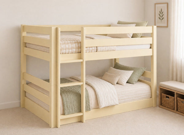 Keswick Yellow Floor Bunk Bed, Left-Hand Side Ladder