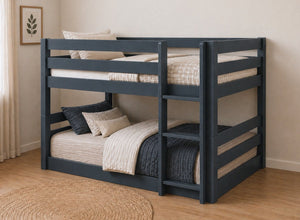 Keswick Blue Floor Bunk Bed, Right-Hand Side Ladder