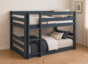 Keswick Blue Floor Bunk Bed, Left-Hand Side Ladder