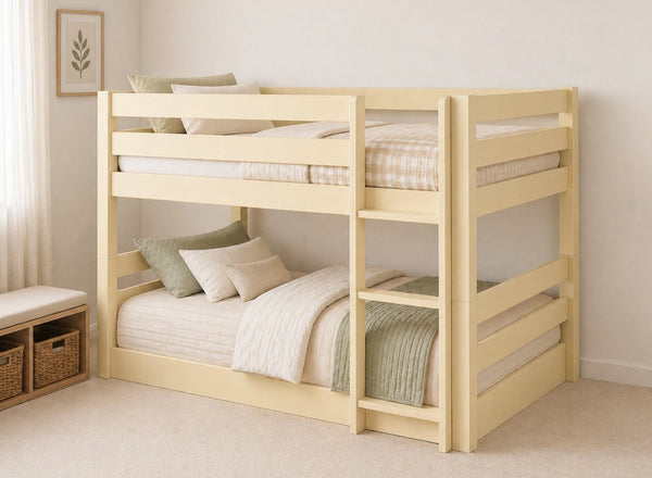 Keswick Yellow Floor Bunk Bed, Right-Hand Side Ladder