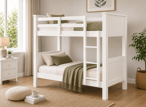 Lanmere Painted White Bunk Bed Finished in White