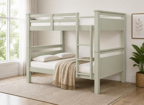 Lanmere Quad Bunk Bed in Sage Green