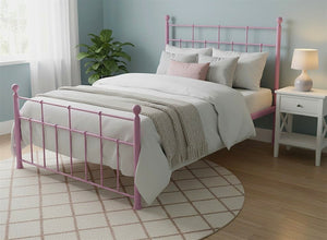 Levington Bed in Painted Pink Finish