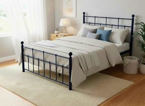 Levington Bed in Painted Blue Finish
