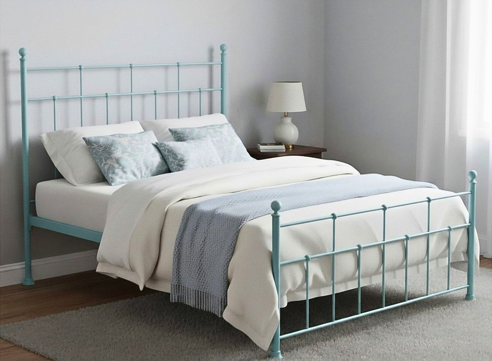 Levington Bed in Pastel Blue Finish