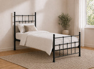 Levington Bed in Black, Single Size