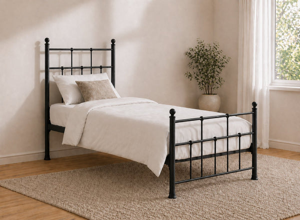 Levington Bed in Black, Single Size