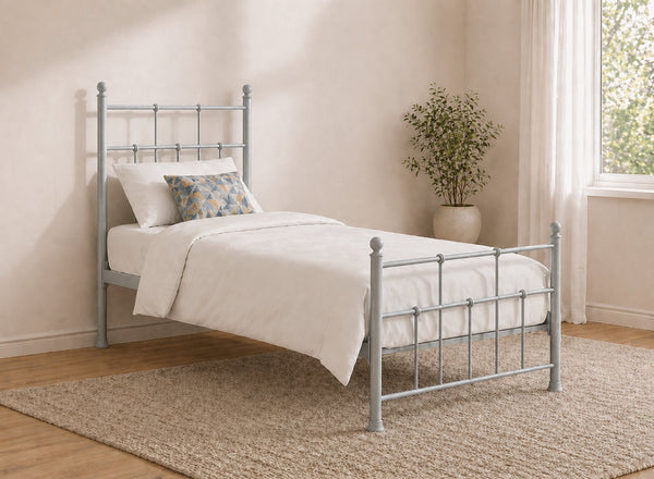Levington Bed in Grey, Single Size