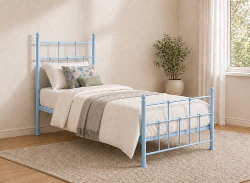 Levington Bed in Pastel Blue, Single Size
