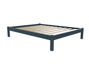 Lingwood Wooden Platform Bed Finished in Painted Hague Blue