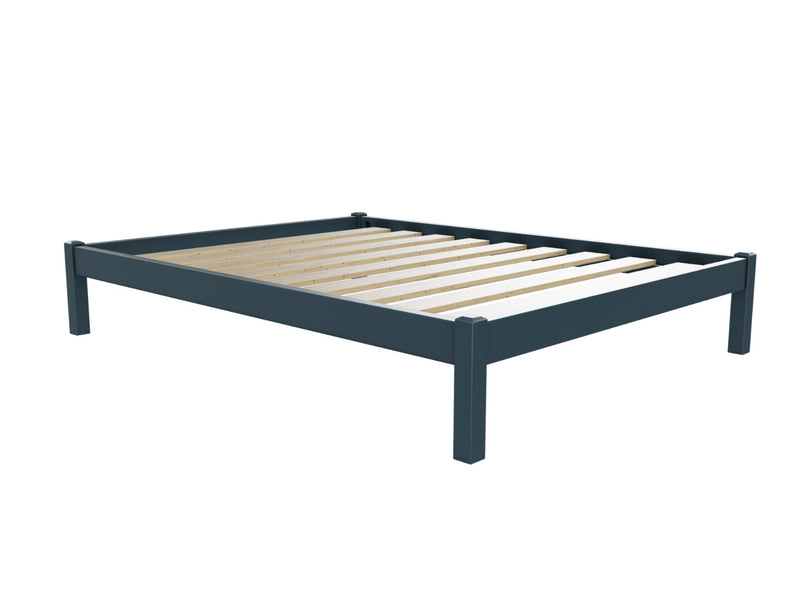 Lingwood Wooden Platform Bed Finished in Painted Hague Blue