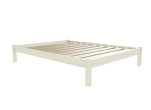 Lingwood Wooden Platform Bed Finished in Painted Cream