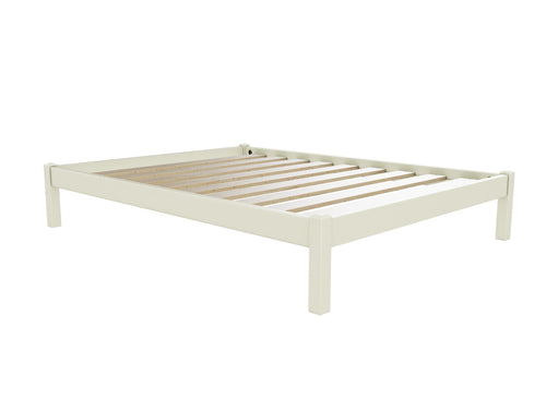 Lingwood Wooden Platform Bed Finished in Painted Cream