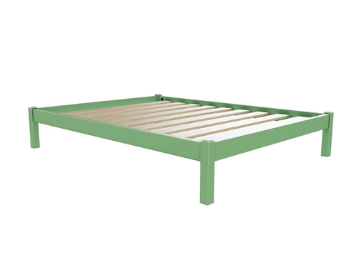 Lingwood Wooden Platform Bed Finished in Painted Emerald Green