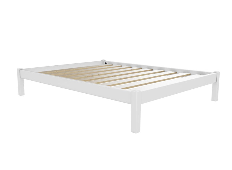 Lingwood Wooden Platform Bed Finished in Painted White