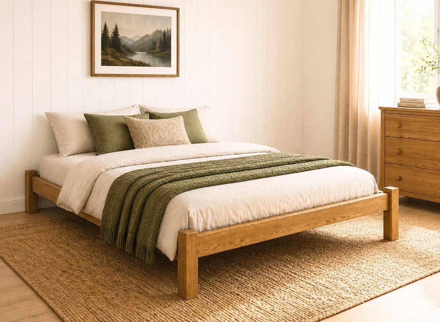 Lingwood Wooden Platform Bed