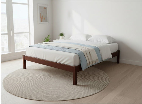 Lingwood Platform Bed Frame in Mahogany Finish