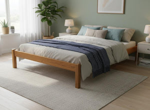 Lingwood Platform Bed Frame in Oak Finish