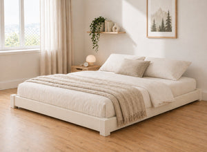 Ludham White Wooden Floor Bed