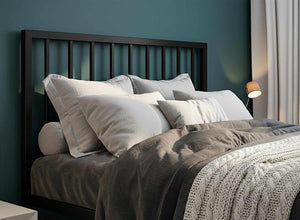 Madison Bed in Black Finish (Headboard)