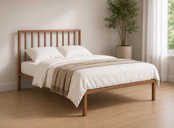 Madison Metal Bed in Copper