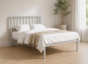 Madison Metal Bed in Grey