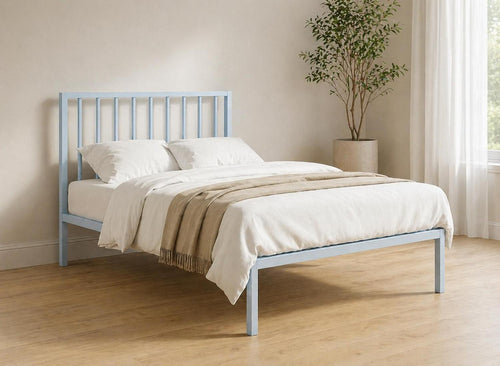 Madison Metal Bed in Pastel Blue