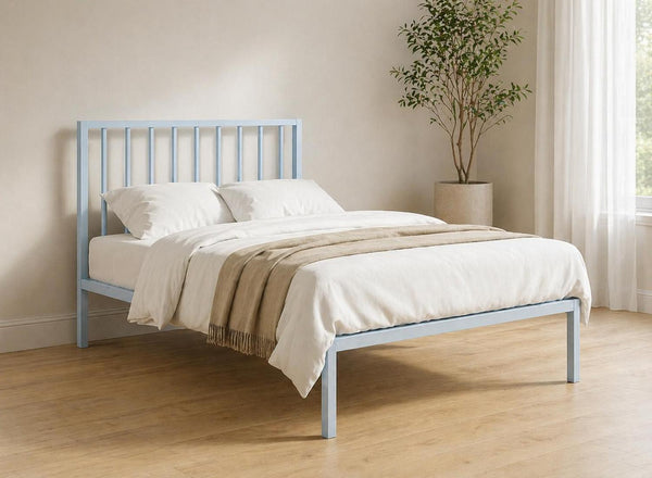 Madison Metal Bed in Pastel Blue