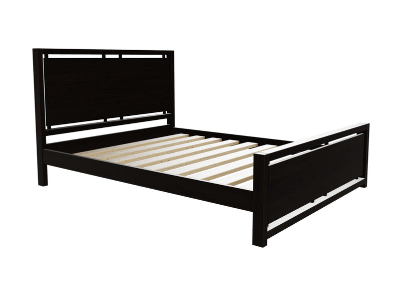 Marham Solid Oak Bed Finished in Stained Black Ash