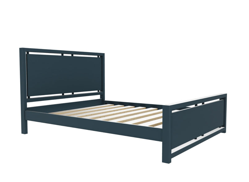 Marham Solid Oak Bed Finished in Painted Hague Blue