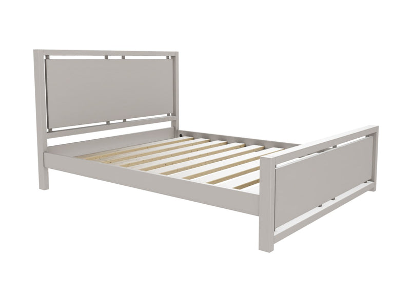 Marham Solid Oak Bed Finished in Painted Dovetail Grey