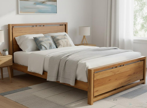 Marham Bed in Oak Finish