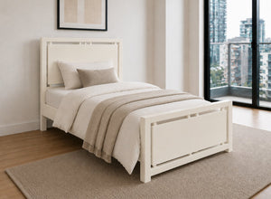 Marham Painted Cream Wooden Bed Frame, Single Size