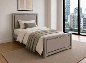 Marham Painted Grey Wooden Bed Frame, Single Size
