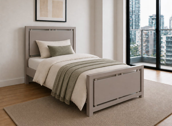 Marham Painted Grey Wooden Bed Frame, Single Size