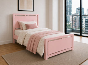 Marham Painted Pink Wooden Bed Frame, Single Size